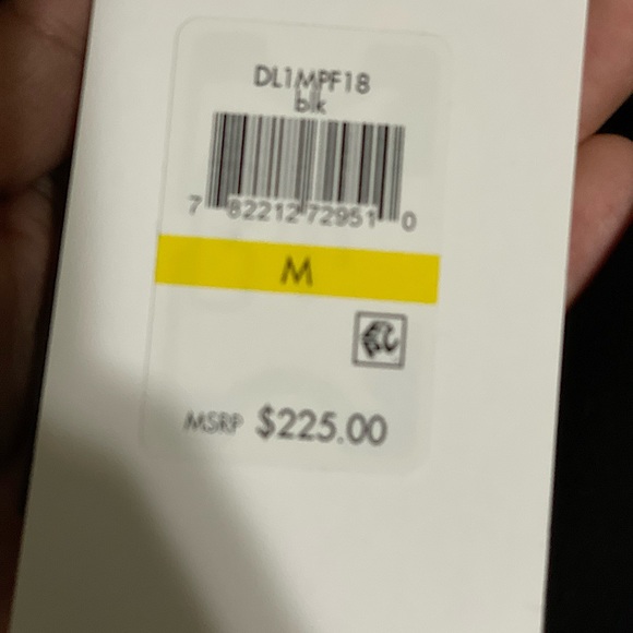 DKNY Hooded Puffer Jacket faux fur Size M Black. - Picture 16 of 16